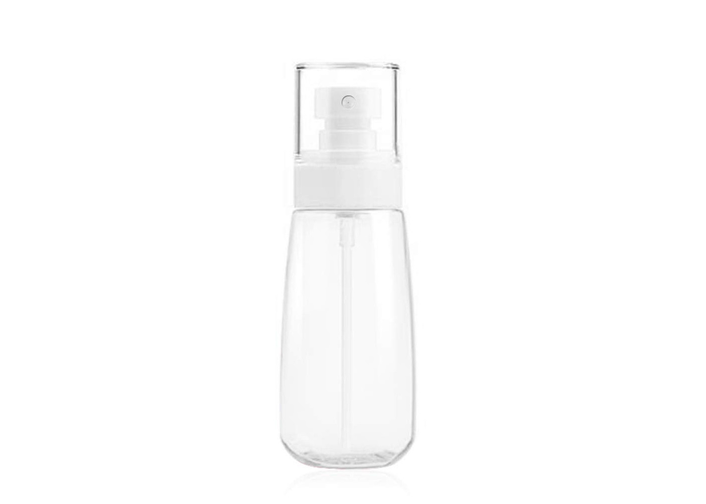 Garrafa de água líquida transparente do pulverizador da névoa com a boca espiral da garrafa